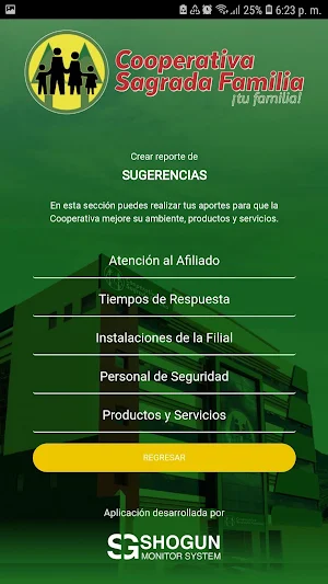COOP SAGRADA FAMILIA – RECLAMOS Screenshot 2