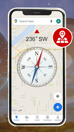 Free Digital Compass - GPS Compass for Directions Screenshot 3