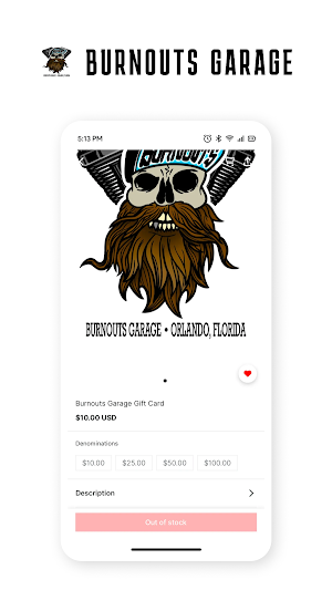 Burnouts Garage Apparel Screenshot 2