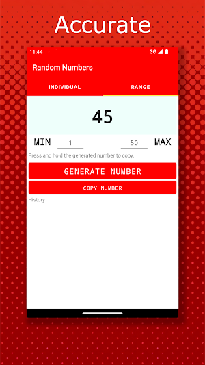 Generator Random Numbers Screenshot 2