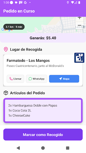 PideFácil para Repartidores Screenshot 3