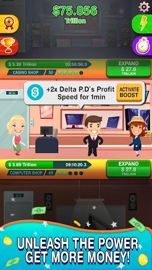 Idle Cash Clicker: Money Tycoon- Manager Simulator Screenshot 3