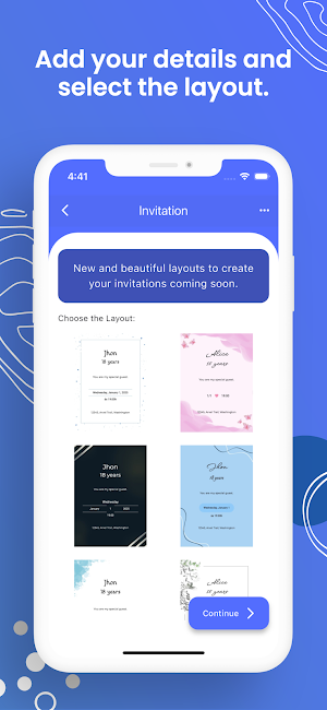 Quick & Easy Invitation Maker Screenshot 3
