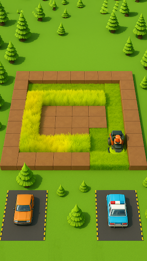 Mow the Lawn: Grass Cut Puzzle Screenshot 2