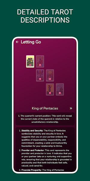 Love tarot reading, tarot card Screenshot 2