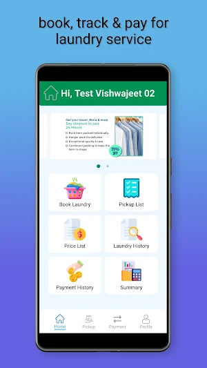 Launjet: Book Laundry Online Screenshot 2