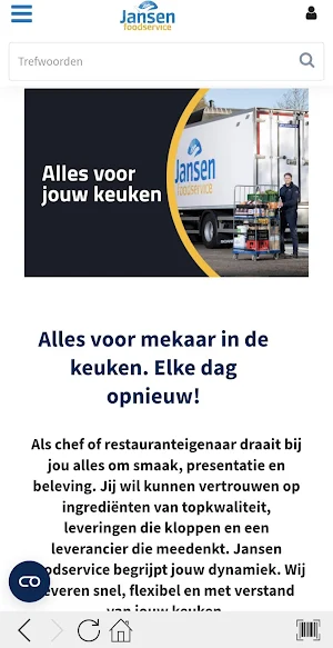 Jansen Foodservice Screenshot 1