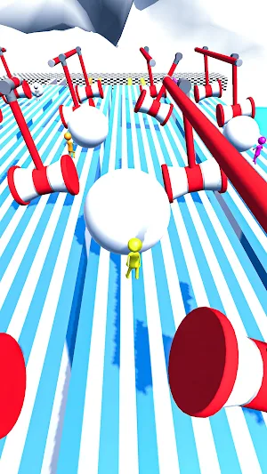 Snowman Run: Snow Race Games Screenshot 0