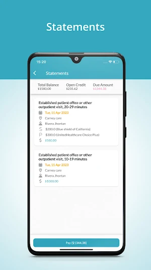 billrMD Patient App Screenshot 2