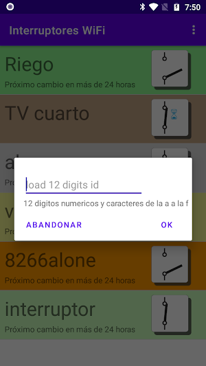 Interruptores WiFi Screenshot 2