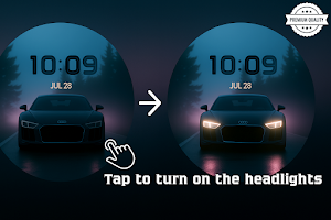 Dynamic Car Lights Watch Face Screenshot 0