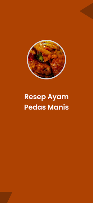 Resep Ayam Pedas Manis Screenshot 0