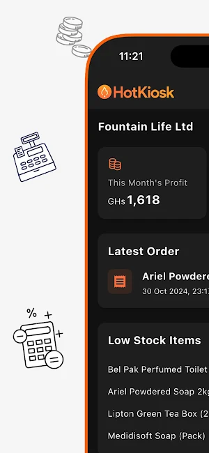 HotKiosk - Inventory & Sales Screenshot 1