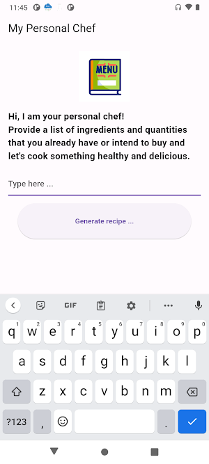 My Personal Chef Screenshot 0
