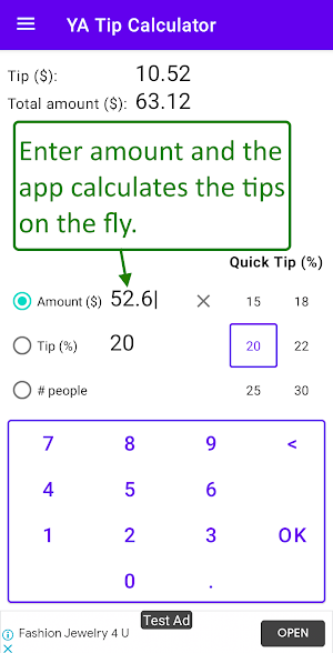 YA Tip Calculator Screenshot 0