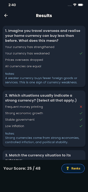 Traders Quiz Screenshot 1