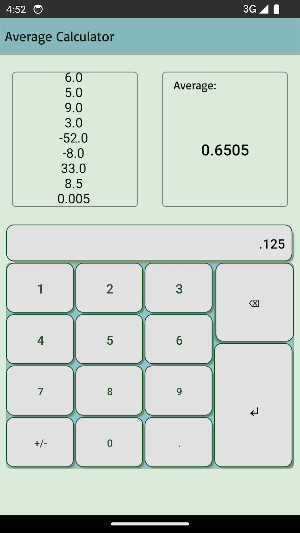 Average Calculator Screenshot 0
