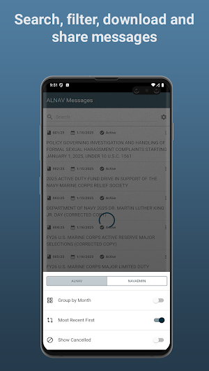 MyNavy Messages Screenshot 2