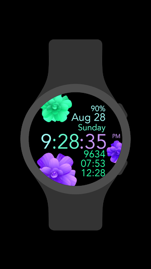Turquoise Purple -Not Animated Screenshot 1