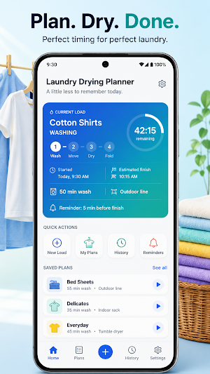Laundry Timer & Drying Planner Screenshot 3