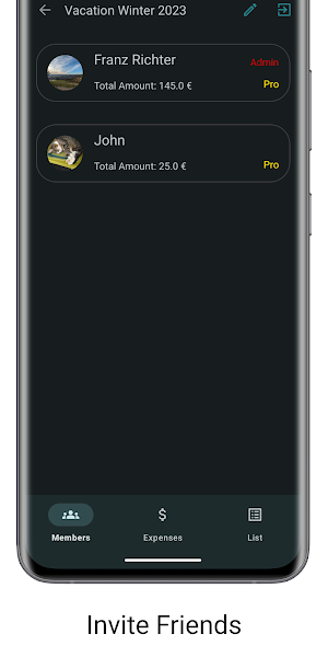 Group Expenses Screenshot 1