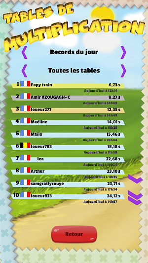 Tables de Multiplication Screenshot 3