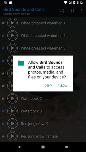 Bird Sounds and Calls ~ Sboard.pro Screenshot 0