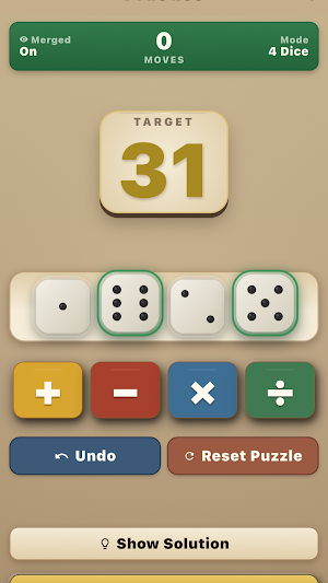 Dice Target - Math Puzzle Screenshot 2