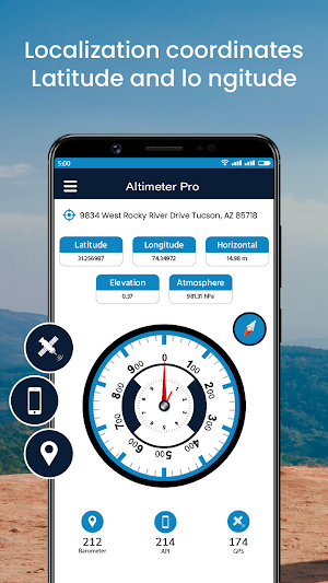Altimeter Pro & GPS Altitude Screenshot 1