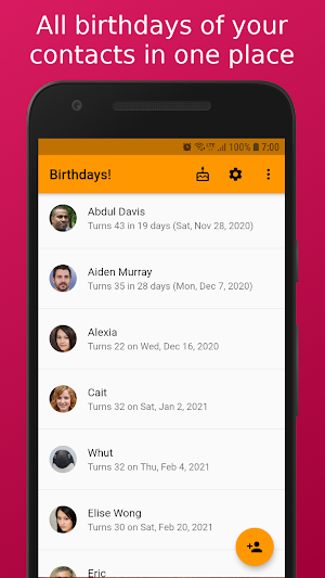 Birthdays! Birthday countdown Screenshot 0