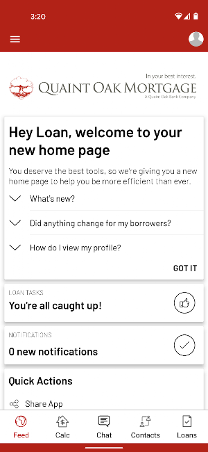 Quaint Oak Mortgage Screenshot 0