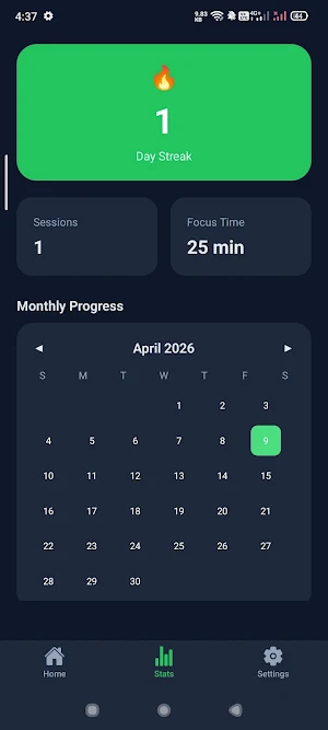 FocusNest Pomodoro Focus Timer Screenshot 1