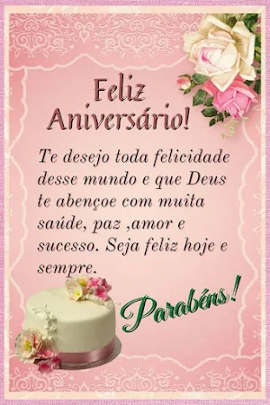 Mensagens de Feliz Aniversário Screenshot 1