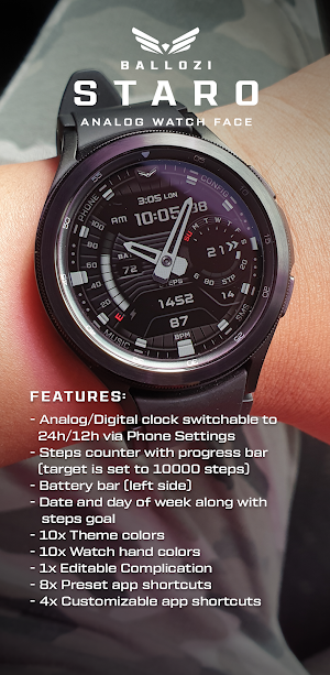 BALLOZI Staro Watch Face Screenshot 2