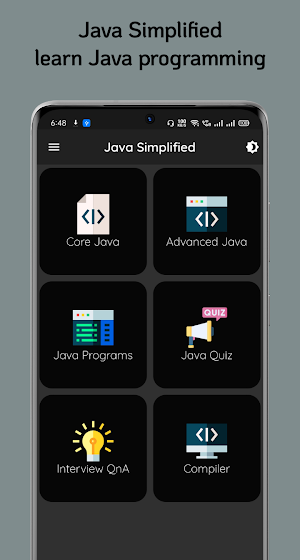 Java Simplified (Notes,Programming,Compiler) Screenshot 0
