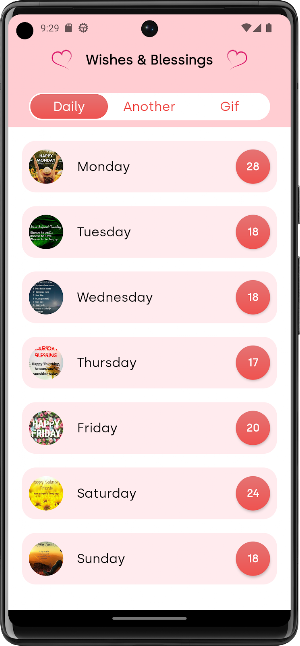 Daily Wishes & Blessings Screenshot 0