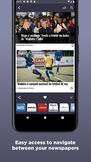 Portuguese Newspapers Screenshot 2