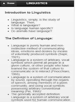 Linguistics Screenshot 1
