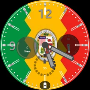 Los Angeles Flag Watchface Screenshot 3