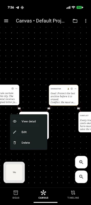 Zen Plot: Idea & Character Map Screenshot 1