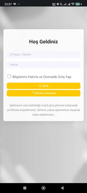 Ems Line Üye Uygulaması Screenshot 1