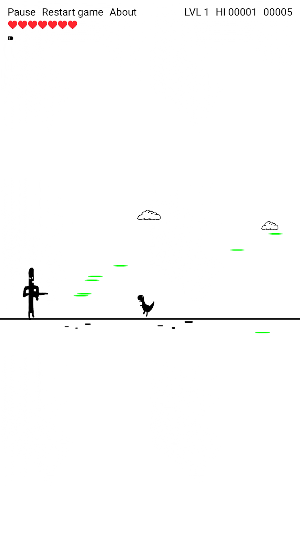 Cactus Run: Dino Wars Screenshot 1