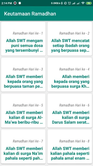 Keutamaan Bulan Ramadhan Screenshot 1