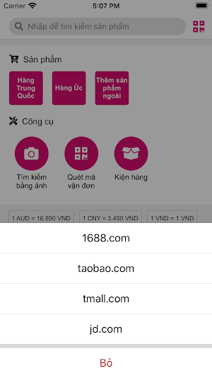 Thế giới nhập hàng Screenshot 1