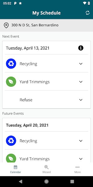 San Bernardino City Waste Screenshot 2