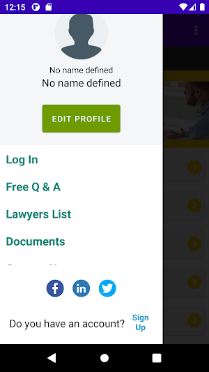 Online Legal Advise Screenshot 1