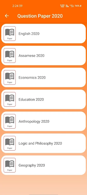 Class 12- AHSEC/HS Arts Question Paper 2012-2020 Screenshot 3