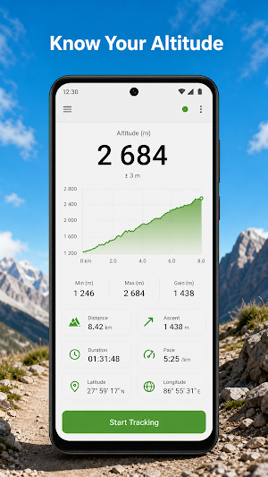 AltitudeTrail GPS Altimeter Screenshot 3