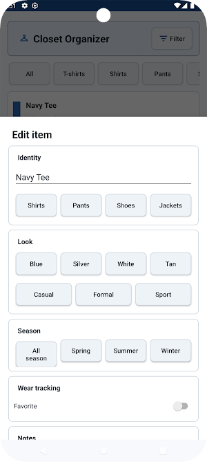 Closet Organizer Screenshot 3