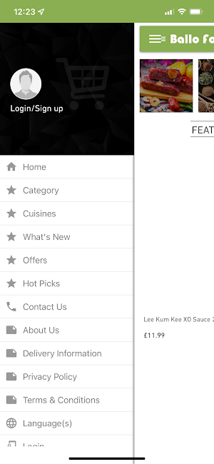 Ballo Foods Screenshot 1